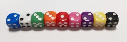 Sada 36 růžových 12mm šestistěnných K6 kostek - Obrázek 5