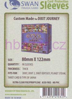 Obaly čiré DIXIT JOURNEY 80x122 mm (90 ks)